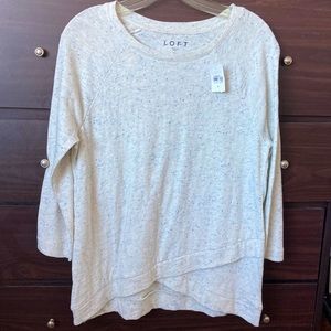 LOFT Long-sleeve Specked Sweatshirt
